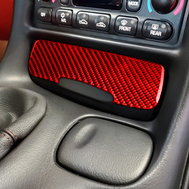 Carbon Fibre Power Outlet Cover Sticker for Chevrolet Corvette C5 (1998-2004) - Left-Hand Drive