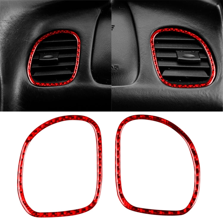 Carbon Fibre Air Outlet Ring Sticker for Chevrolet Corvette C5 (1998-2004) - Stylish 2 in 1 Upgrade