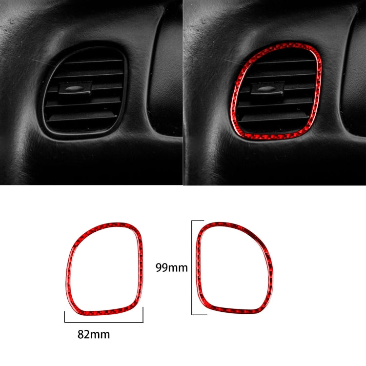 Carbon Fibre Air Outlet Ring Sticker for Chevrolet Corvette C5 (1998-2004) - Stylish 2 in 1 Upgrade