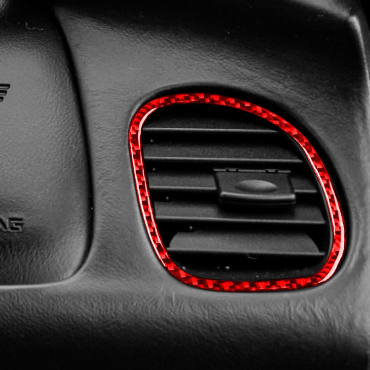 Carbon Fibre Air Outlet Ring Sticker for Chevrolet Corvette C5 (1998-2004) - Stylish 2 in 1 Upgrade