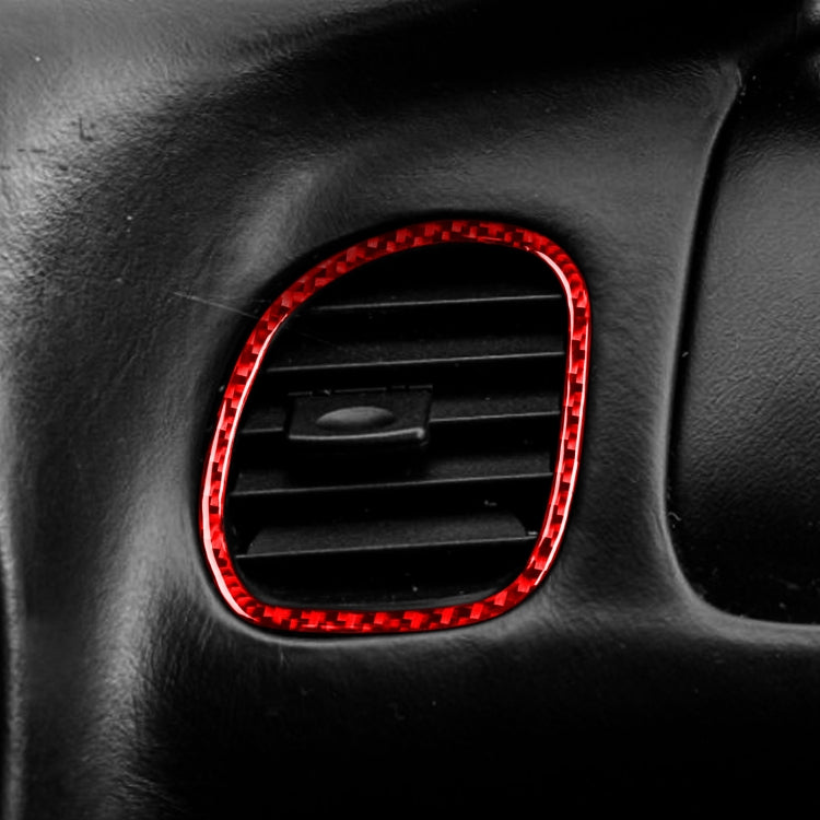 Carbon Fibre Air Outlet Ring Sticker for Chevrolet Corvette C5 (1998-2004) - Stylish 2 in 1 Upgrade