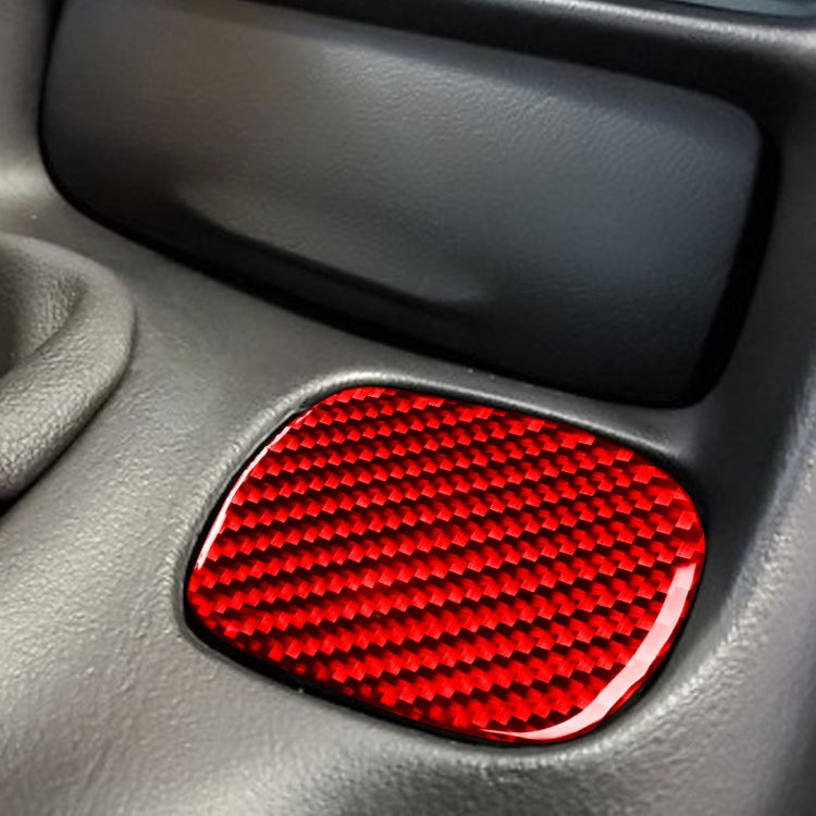 Carbon Fibre Cup Holder Decal for Chevrolet Corvette C5 (1998-2004) - Left-Hand Drive