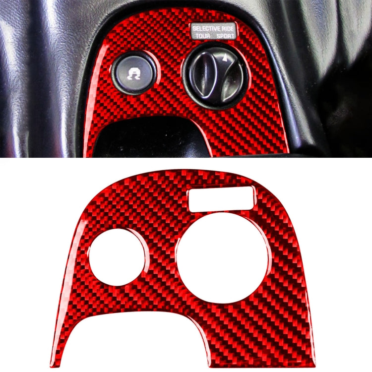 Carbon Fibre Traction Control Decal for Chevrolet Corvette C5 (1998-1999) - Left-Hand Drive