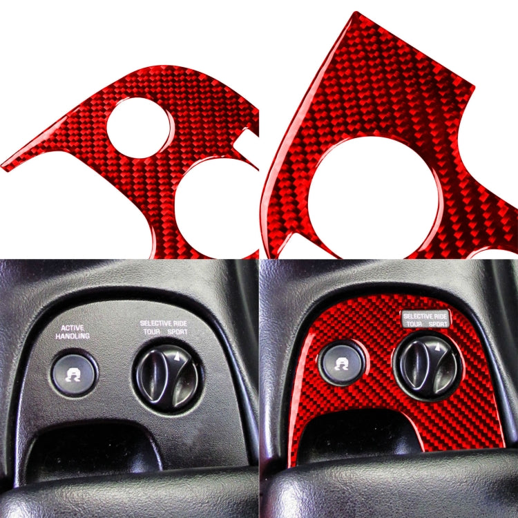 Carbon Fibre Traction Control Decal for Chevrolet Corvette C5 (1998-1999) - Left-Hand Drive