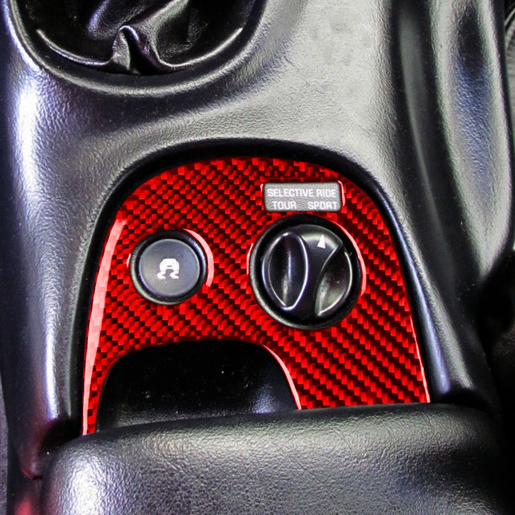 Carbon Fibre Traction Control Decal for Chevrolet Corvette C5 (1998-1999) - Left-Hand Drive