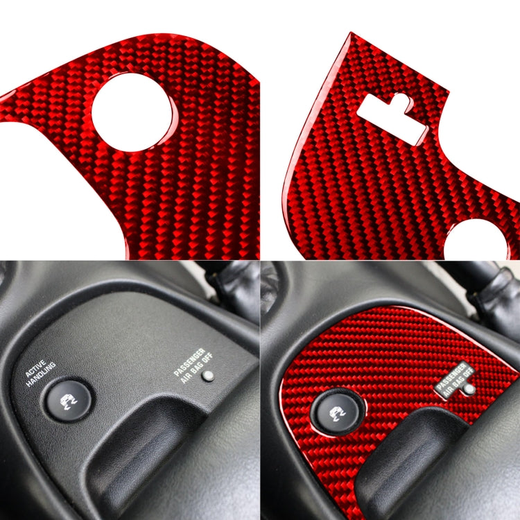 Carbon Fibre Lower Console Decal for Chevrolet Corvette C5 (2000-2004) - Left-Hand Drive