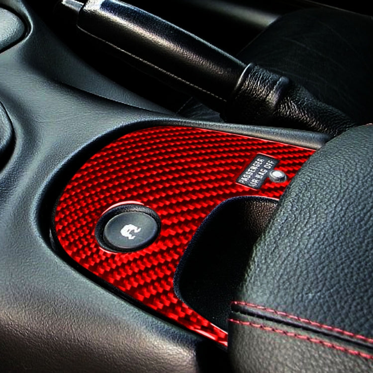 Carbon Fibre Lower Console Decal for Chevrolet Corvette C5 (2000-2004) - Left-Hand Drive