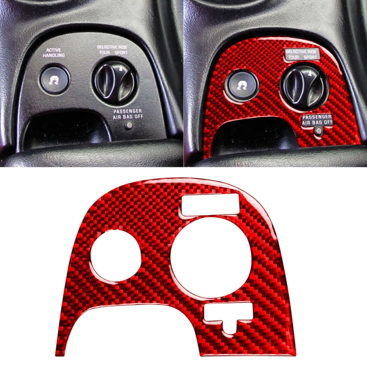 Carbon Fibre Traction Control Decal for Chevrolet Corvette C5 (2000-2004) - Left-Hand Drive
