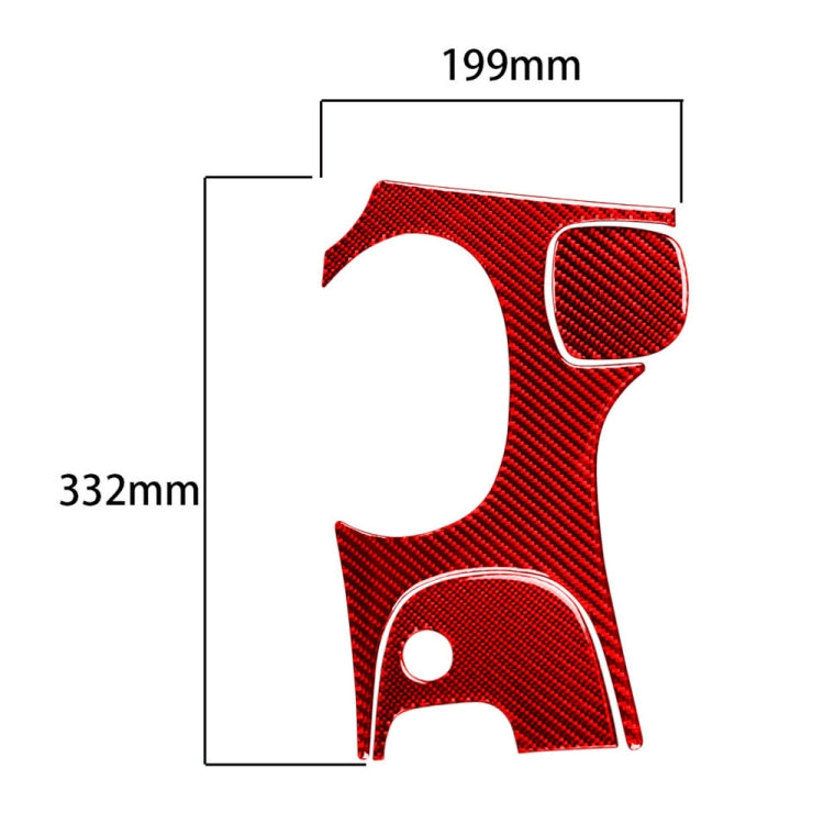 3-in-1 Carbon Fibre Gear Panel Sticker Set for Chevrolet Corvette C5 (1998-2004) - Left Drive