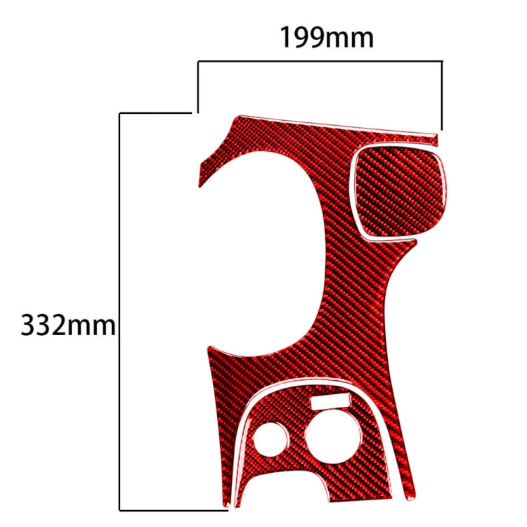 3-in-1 Carbon Fibre Gear Panel Sticker Kit for Chevrolet Corvette C5 (1998-2004, Left-Hand Drive)