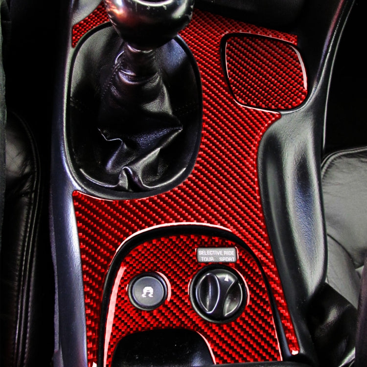 3-in-1 Carbon Fibre Gear Panel Sticker Kit for Chevrolet Corvette C5 (1998-2004, Left-Hand Drive)