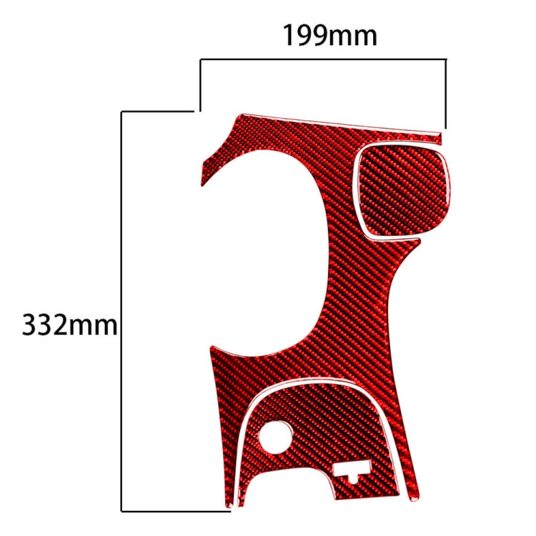 Premium Carbon Fibre Gear Panel Sticker Set for Chevrolet Corvette C5 (1998-2004) - Left Drive