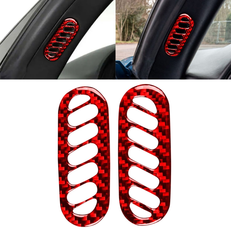 Carbon Fibre Door A-Pillar Air Outlet Stickers for Chevrolet Corvette C5 (1998-2004) - Stylish 2-in-1 Upgrade for Left-Hand Drive