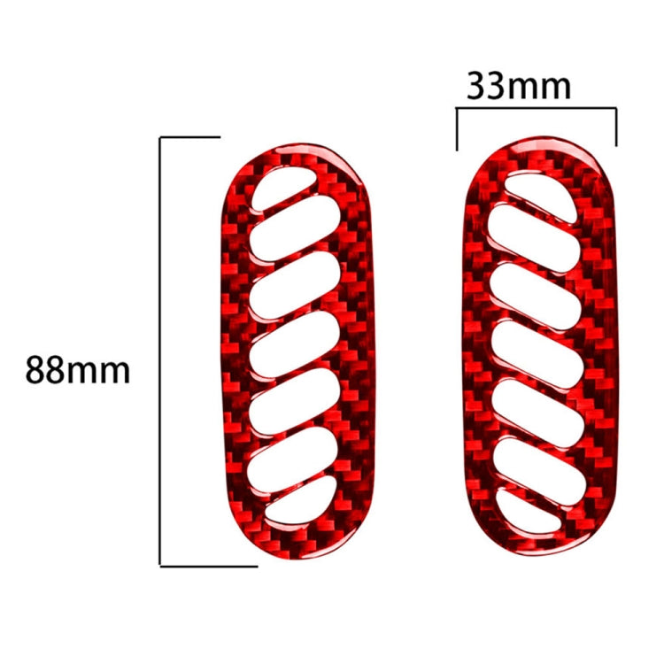 Carbon Fibre Door A-Pillar Air Outlet Stickers for Chevrolet Corvette C5 (1998-2004) - Stylish 2-in-1 Upgrade for Left-Hand Drive
