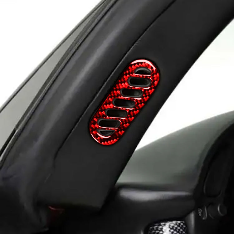 Carbon Fibre Door A-Pillar Air Outlet Stickers for Chevrolet Corvette C5 (1998-2004) - Stylish 2-in-1 Upgrade for Left-Hand Drive