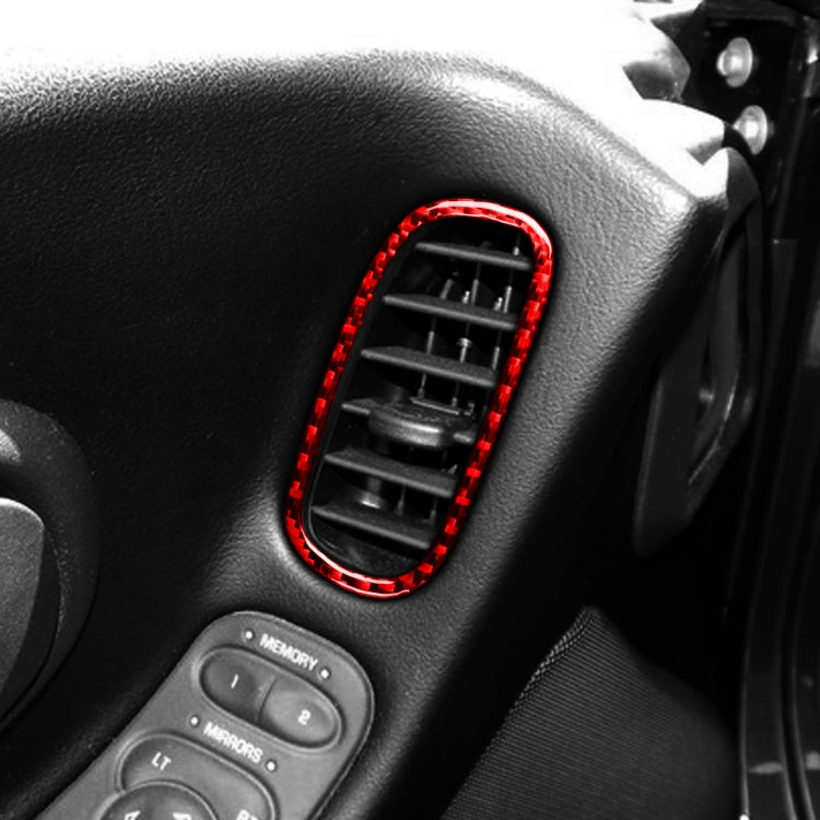 Carbon Fibre Air Vent Sticker for Chevrolet Corvette C5 (1998-2004) - Stylish Left-Hand Drive Upgrade