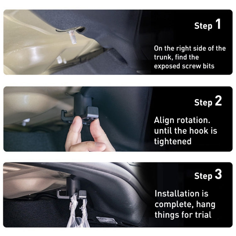 Tesla Model 3 Boot Grocery Bag Hook – Secure Your Shopping with Style!