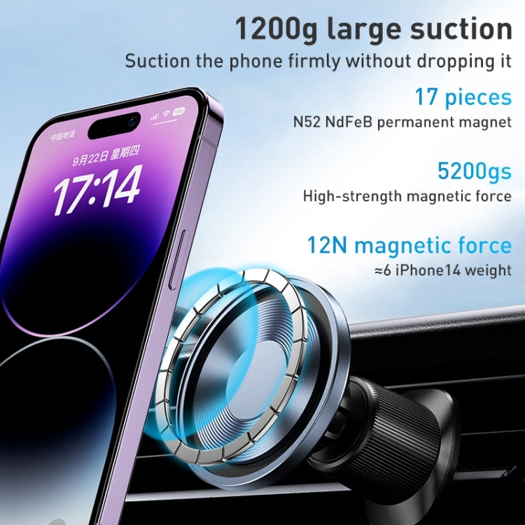 MOMAX MoVe Sleek Magnetic Air Vent Car Mount with Transparent Design