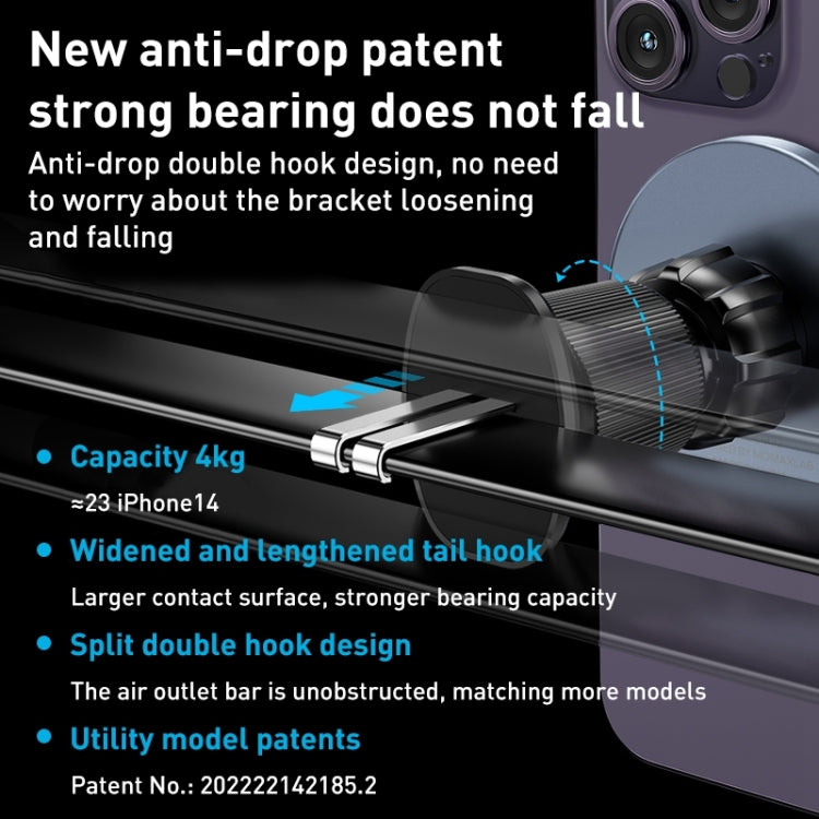 MOMAX MoVe Sleek Magnetic Air Vent Car Mount with Transparent Design