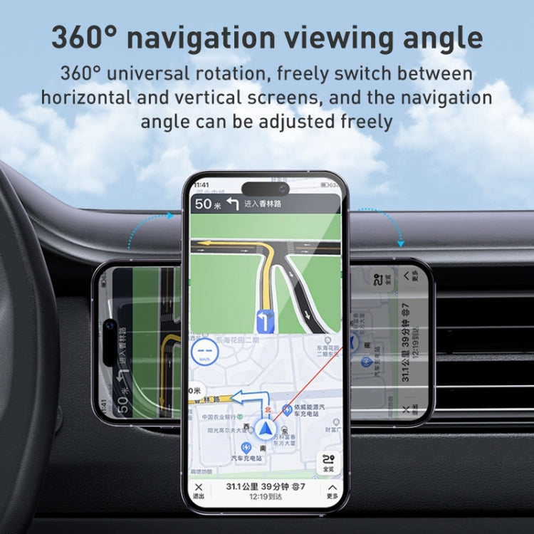 MOMAX MoVe Sleek Magnetic Air Vent Car Mount with Transparent Design