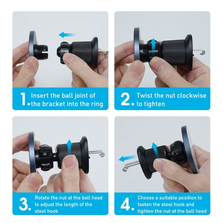 MOMAX MoVe Sleek Magnetic Air Vent Car Mount with Transparent Design