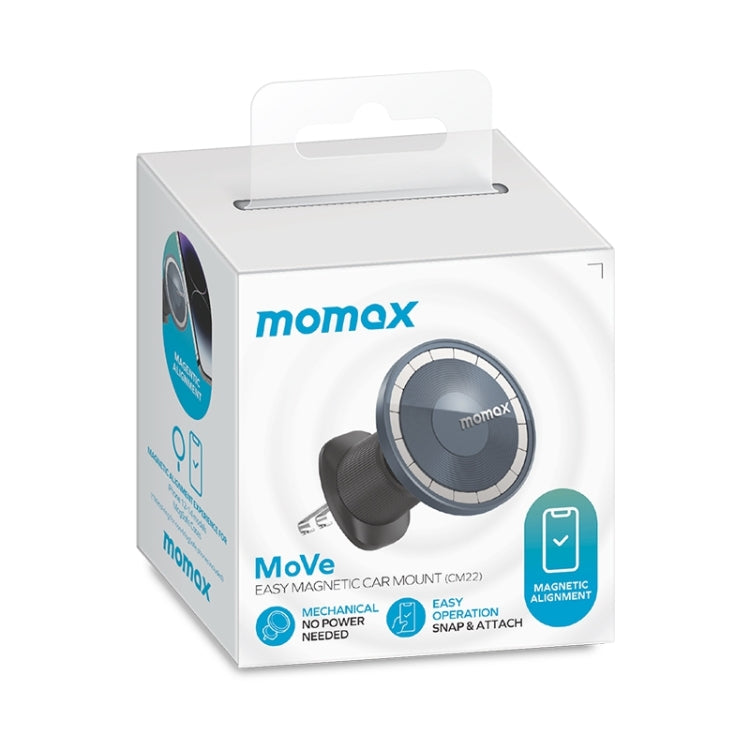 MOMAX MoVe Sleek Magnetic Air Vent Car Mount with Transparent Design