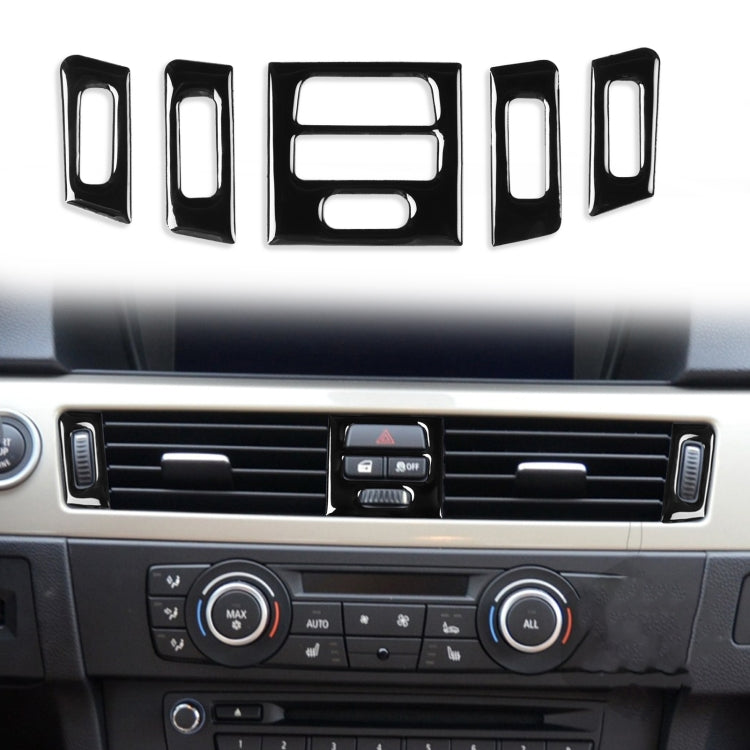 BMW 3 Series E90/E92/E93 2005-2012 Carbon Fibre Air Vent Custom Stickers - Set of 5