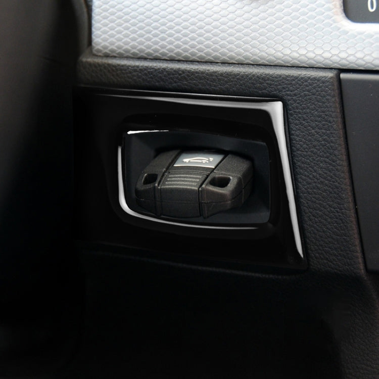 BMW 3 Series E90 2005-2012 Ignition Switch Keyhole Carbon Fibre Decorative Sticker - Left Hand Drive
