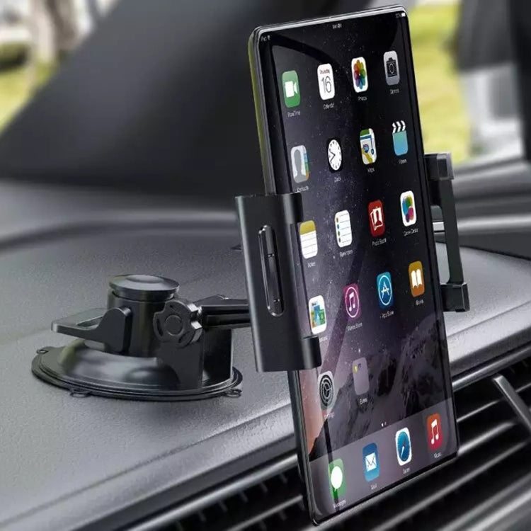 Tablet Holder for Car Dashboard with Suction Cup Mount and Tray