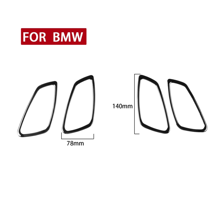 Carbon Fibre Door Handle Trim Stickers for BMW 3 Series E90 (2005-2012) - 4 Piece Set