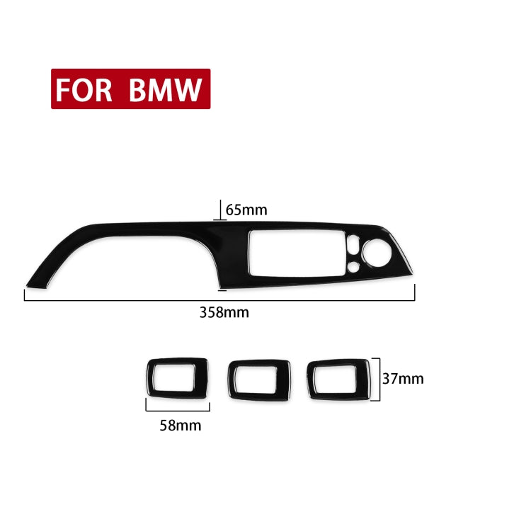 BMW 3 Series E90/320i/325i Carbon Fibre Window Lifting Panel with Key Design Sticker – 35.8cm Diameter