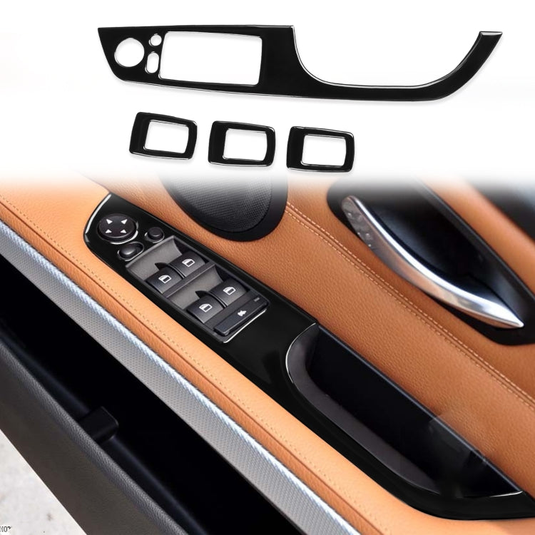 BMW 3 Series E90/320i/325i Carbon Fibre Window Lifting Panel with Key Design Sticker – 35.8cm Diameter