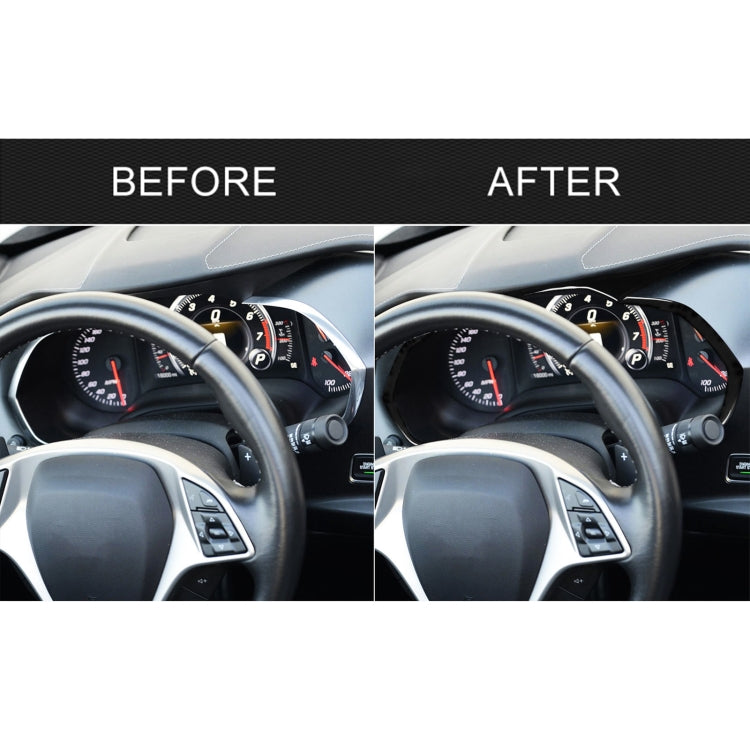 Chevrolet Corvette C7 2014-2019 Decorative Dashboard Framing Sticker - Left Hand Drive, 4-in-1 Design