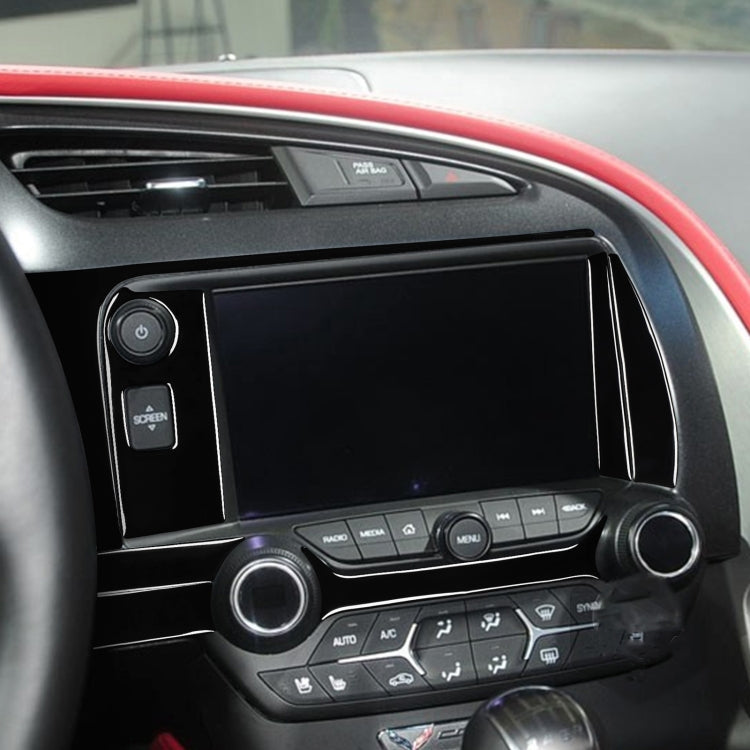 Elegant Interior Upgrade for Chevrolet Corvette C7 (2014-2019) Left Drive Central Control Decorative Sticker