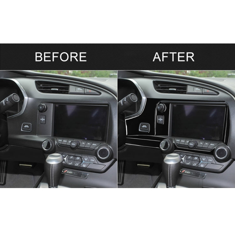 Elegant Interior Upgrade for Chevrolet Corvette C7 (2014-2019) Left Drive Central Control Decorative Sticker