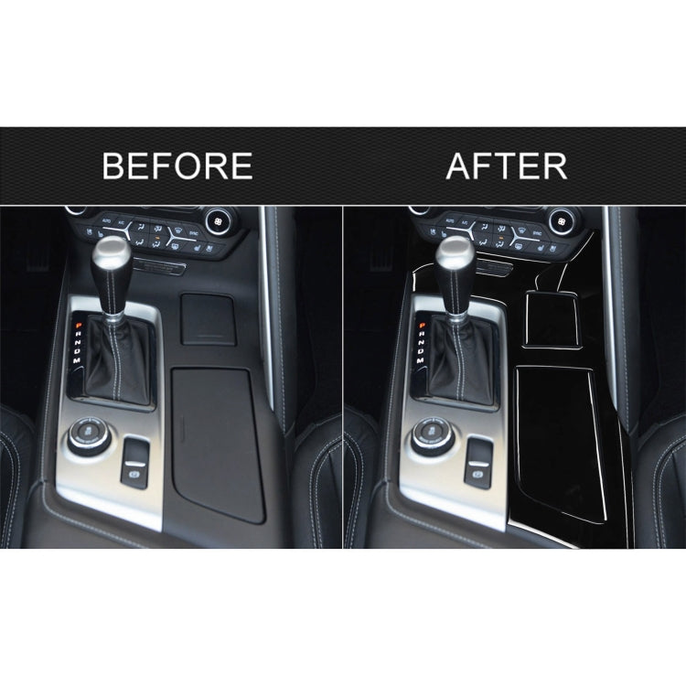 Chevrolet Corvette C7 2014-2019 Luxurious 5-in-1 Cup Holder Decorative Sticker for Left Drive