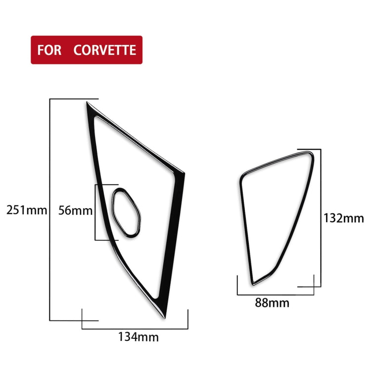 Chevrolet Corvette C7 2014-2019 Left-Hand Drive Door Speaker Decorative Emblem