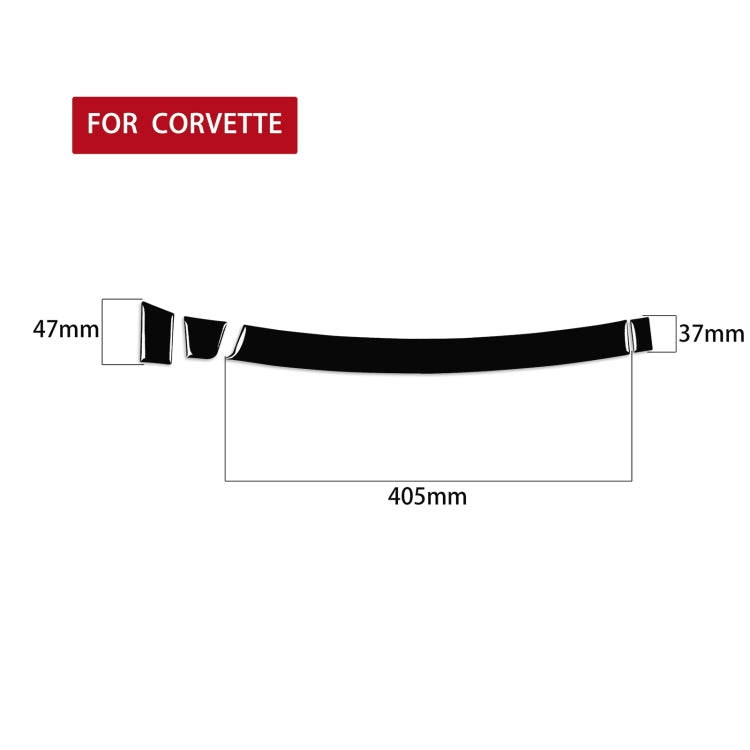Charming Decorative Storage Box Sticker for Left-Drive Chevrolet Corvette C7 (2014-2019)