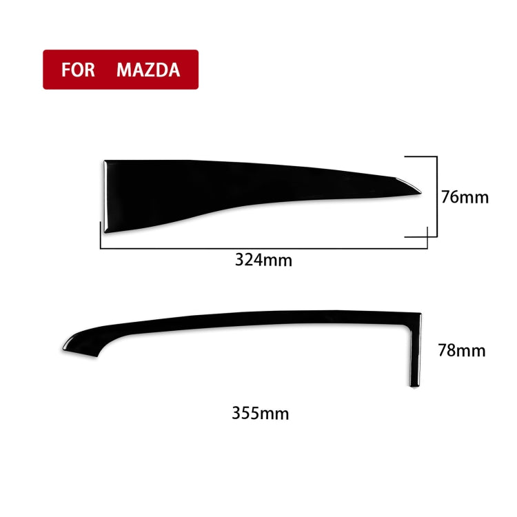Mazda 3 Axela 2010-2013 Central Display Screen Decorative Trim Sticker for Right-Hand Drive