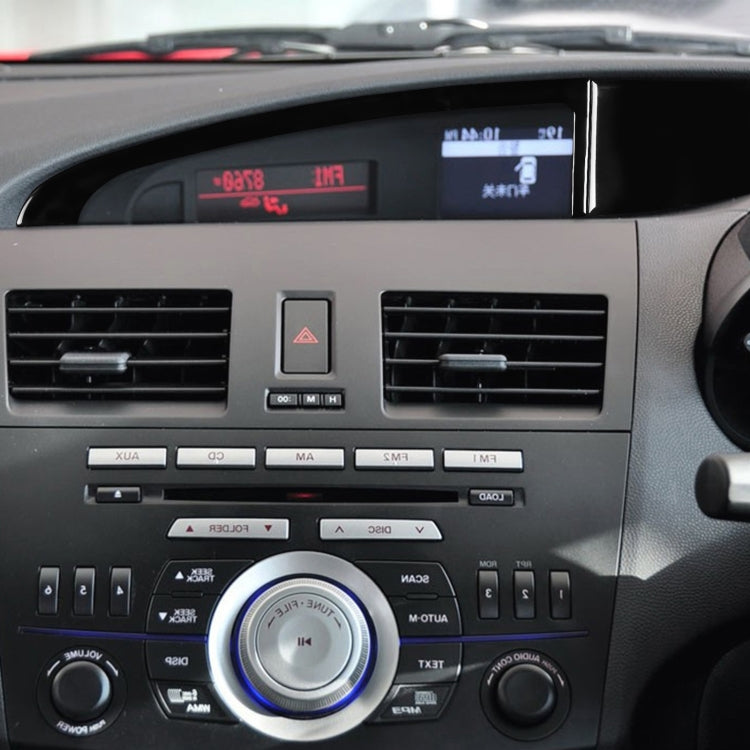 Mazda 3 Axela 2010-2013 Central Display Screen Decorative Trim Sticker for Right-Hand Drive