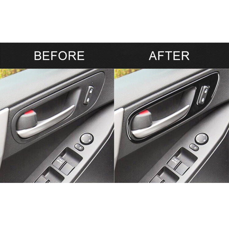 Mazda 3 Axela 2010-2013 4-in-1 Door Handle Trim Stickers - Universal Fit for Left and Right Drive