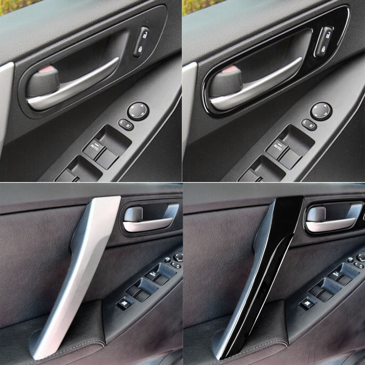 Mazda 3 Axela 2010-2013 Premium 12-Piece Car Door Handle Decorative Sticker Set - Universal Fit