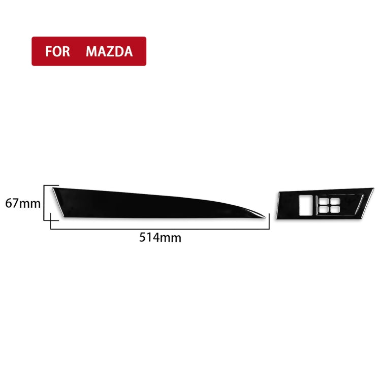 Mazda 3 Axela 2010-2013 Stylish 3-in-1 Instrument Set Decorative Stickers for Right-Hand Drive