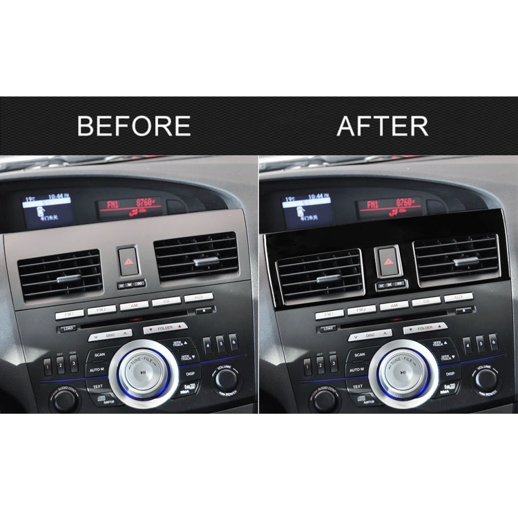 Mazda 3 Axela 2010-2013 Stylish 2-in-1 Central Vent Decorative Sticker Set for Left Drive