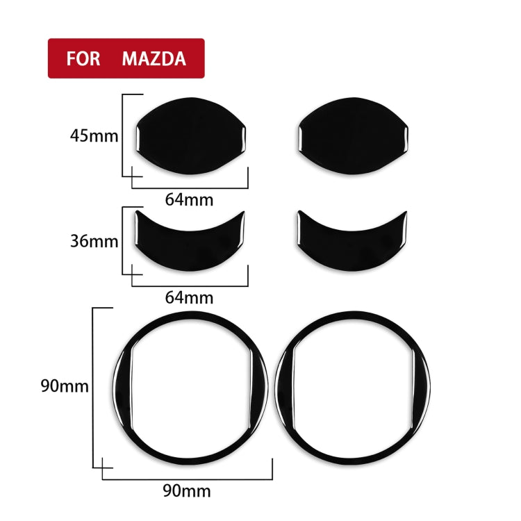 Mazda 3 Axela 2010-2013 Decorative AC Vent Stickers - Stylish Upgrade for Your Interior