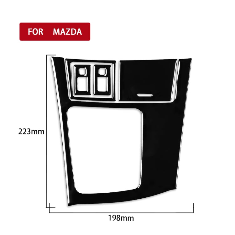 Mazda 3 Axela 2010-2013 Elegant 5-Piece Gear Frame Decorative Sticker Set for Left Drive