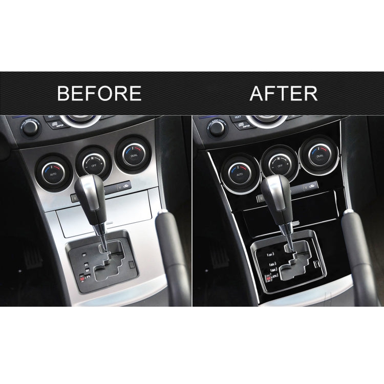 Mazda 3 Axela 2010-2013 Premium 6-in-1 Decorative Gear Panel Sticker Set - Left Drive