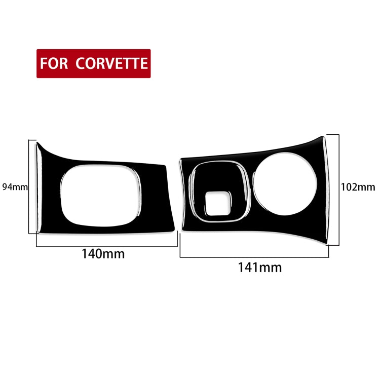 Chevrolet Corvette C5 1998-2004 Dashboard Key Panel & Headlight Switch Decorative Trim Sticker