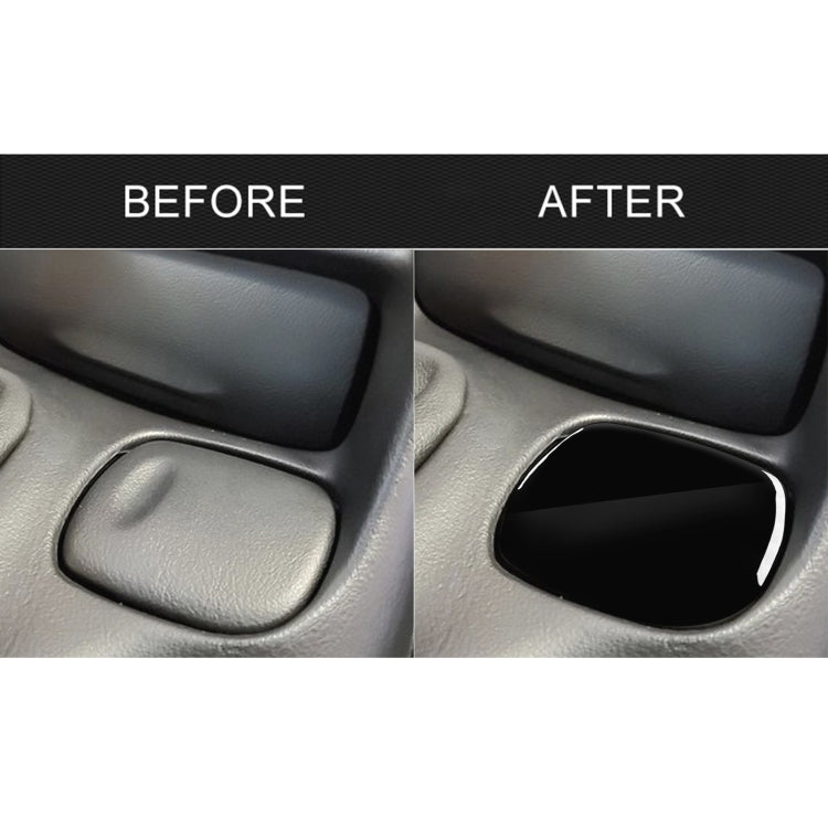 Chevrolet Corvette C5 1998-2004 Stylish Black ABS Water Cup Holder Decorative Sticker, Left-Hand Drive