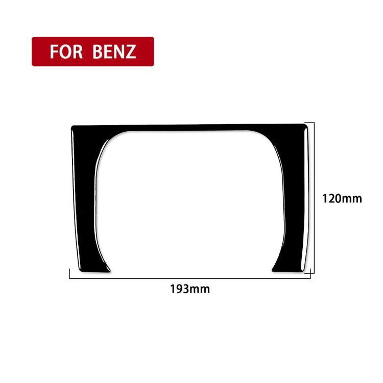 Sleek Piano Black Decorative Speedometer Sticker for Mercedes-Benz E-Class W210 (1996-2002) - Left Drive